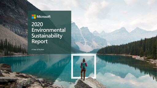 Thumbnail Microsoft ESG Report 2020