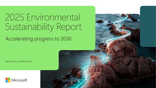 Thumbnail Microsoft ESG Report 2025