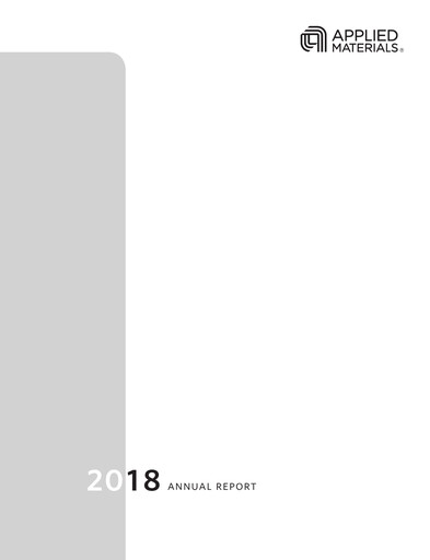 Thumbnail Applied Materials Annual Report 2018