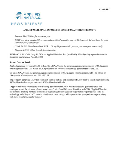 Thumbnail Applied Materials Quarterly Report 2024-q2