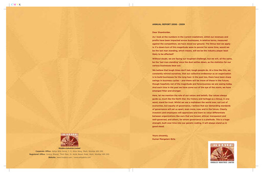 Thumbnail Hindalco Industries
 Annual Report 2008-2009