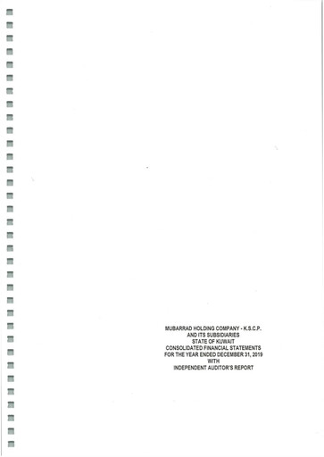 Miniature Mubarrad Holding Company Bilan financier 2019