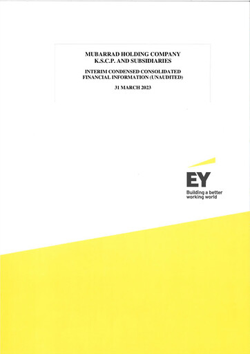 Thumbnail Mubarrad Holding Company Quarterly Report 2023-q1