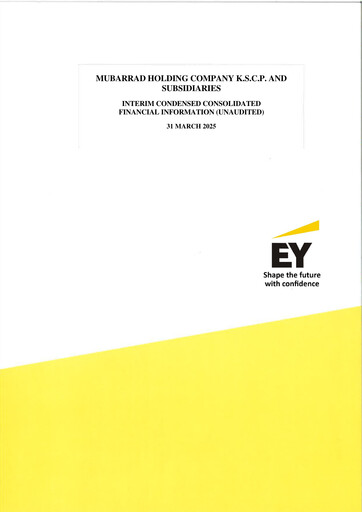 Thumbnail Mubarrad Holding Company Quarterly Report 2025-q1