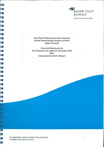 Thumbnail Aqar Real Estate Investments Company Financial Statement 2018