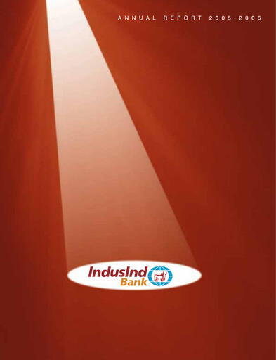 Thumbnail IndusInd Bank
 Annual Report 2005-2006
