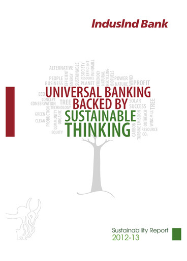 Thumbnail IndusInd Bank
 Sustainability Report 2012-2013