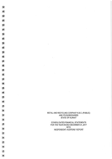 Thumbnail Metal and Recycling Company K.S.C. Financial Statement 2017