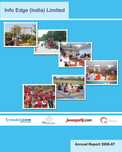 Thumbnail Info Edge Annual Report 2006-2007