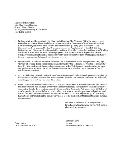 Vorschaubild Info Edge Quartalsbericht 2015-q3