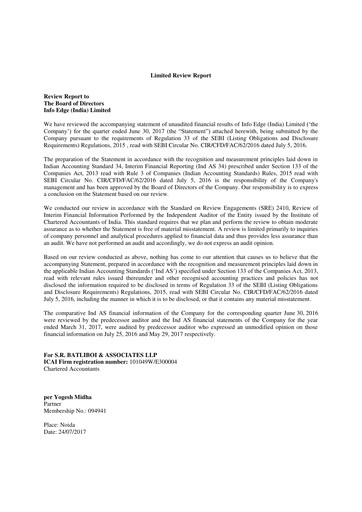 Vorschaubild Info Edge Quartalsbericht 2017-q1