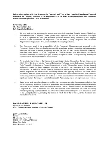 Vorschaubild Info Edge Quartalsbericht 2019-q2