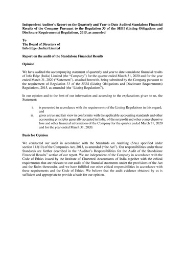 Vorschaubild Info Edge Quartalsbericht 2020-q4