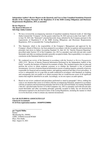 Vorschaubild Info Edge Quartalsbericht 2021-q1