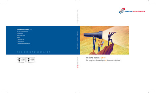 Thumbnail Bursa Malaysia Annual Report 2010