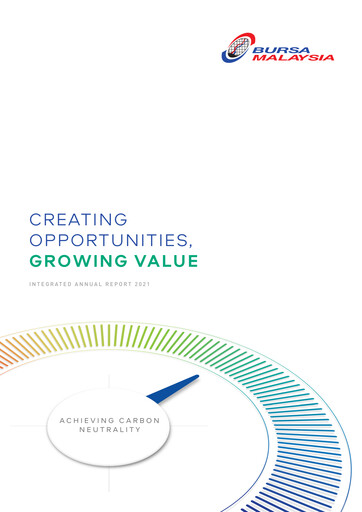 Thumbnail Bursa Malaysia Integrated Report 2021