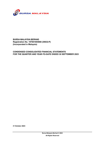 Thumbnail Bursa Malaysia Quarterly Report 2023-q3