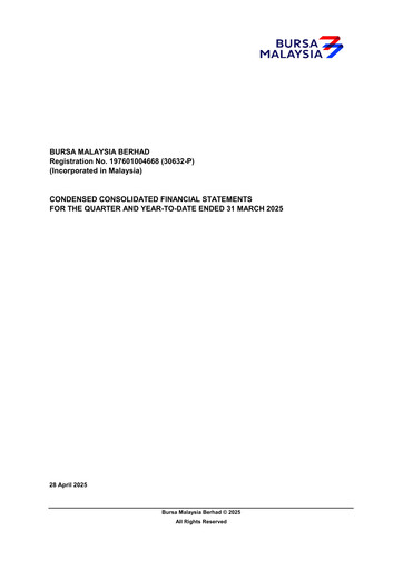 Thumbnail Bursa Malaysia Quarterly Report 2025-q1
