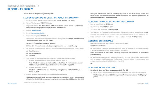 Thumbnail Yes Bank
 ESG Report 2020-2021