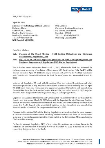 Thumbnail Yes Bank
 Financial Statement 2021-2022