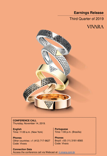 Thumbnail Vivara Quarterly Report 2019-q3