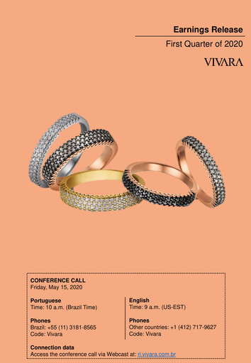 Thumbnail Vivara Quarterly Report 2020-q1