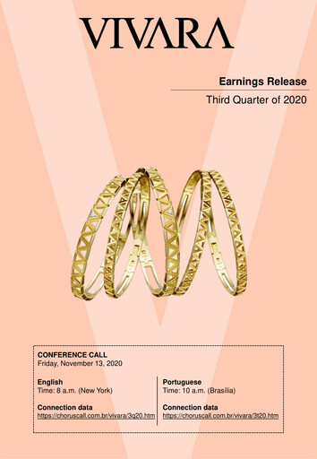 Thumbnail Vivara Quarterly Report 2020-q3