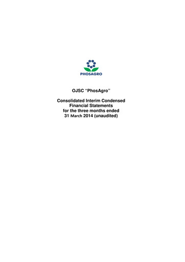 Thumbnail PhosAgro
 Quarterly Report 2014-q1