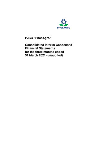 Thumbnail PhosAgro
 Quarterly Report 2021-q1