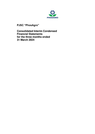 Thumbnail PhosAgro
 Quarterly Report 2024-q1
