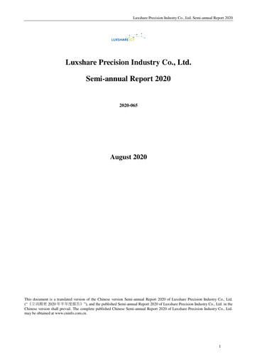 Thumbnail Luxshare Precision
 Half-year Report 2020-h1