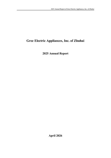 Thumbnail Gree Electric Appliances
 Annual Report 2025