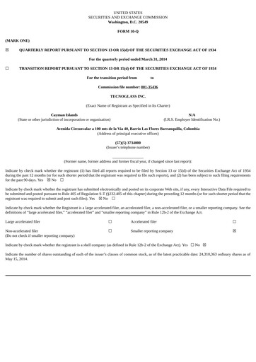 Thumbnail Tecnoglass Quarterly Report 2014-q1