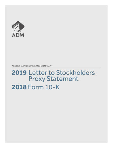 Thumbnail Archer Daniels Midland (ADM)
 Annual Report 2018