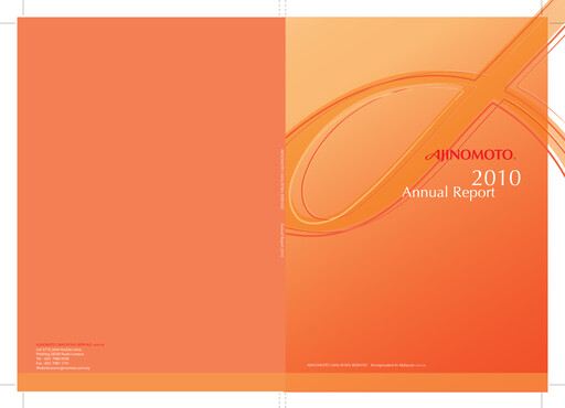 Thumbnail Ajinomoto (Malaysia) Annual Report 2010