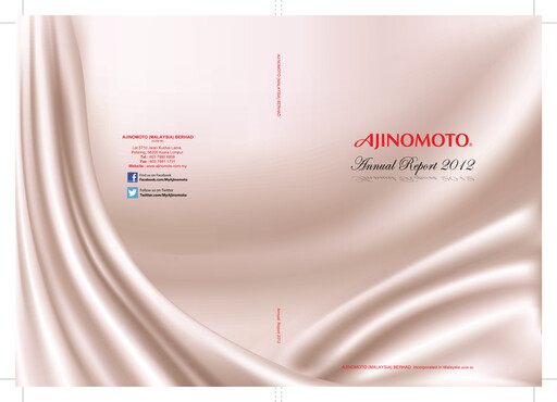 Thumbnail Ajinomoto (Malaysia) Annual Report 2012