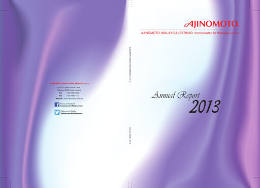 Thumbnail Ajinomoto (Malaysia) Annual Report 2013