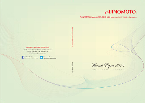 Thumbnail Ajinomoto (Malaysia) Annual Report 2015
