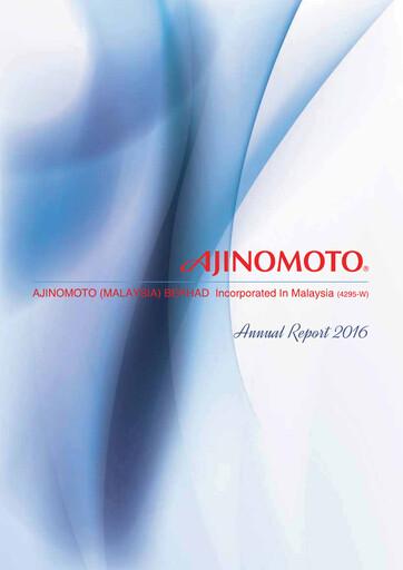 Thumbnail Ajinomoto (Malaysia) Annual Report 2016
