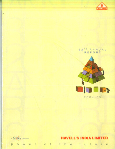 Miniature Havells India Rapport annuel 2004-2005
