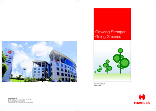 Miniature Havells India Rapport annuel 2008-2009