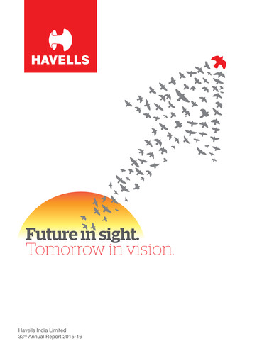 Miniature Havells India Rapport annuel 2015-2016