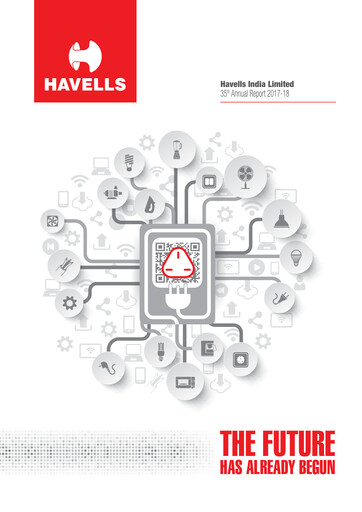 Miniature Havells India Rapport annuel 2017-2018