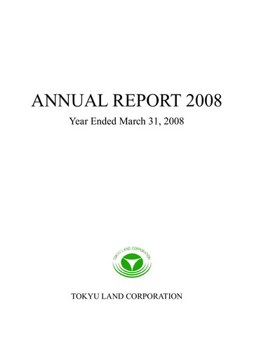 Miniature Tokyu Fudosan Holdings Rapport annuel 2008