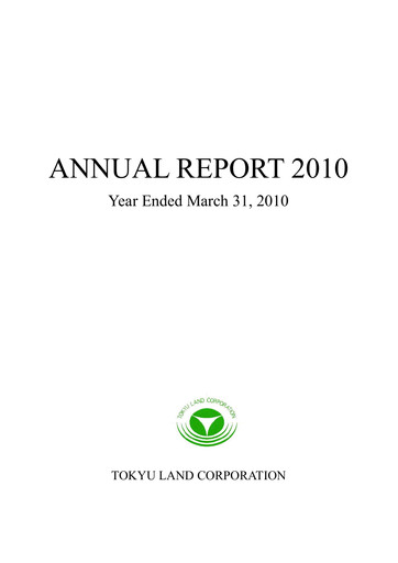 Miniature Tokyu Fudosan Holdings Rapport annuel 2010