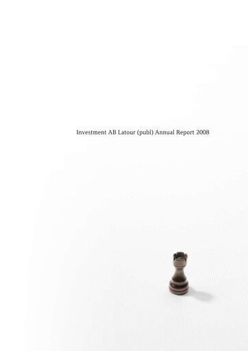 Thumbnail Investment AB Latour Annual Report 2008