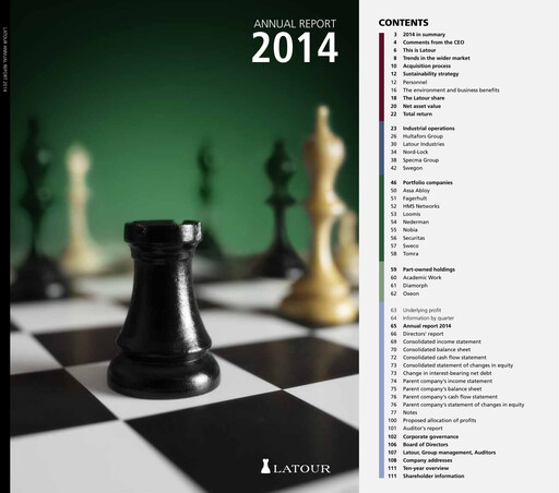 Thumbnail Investment AB Latour Annual Report 2014