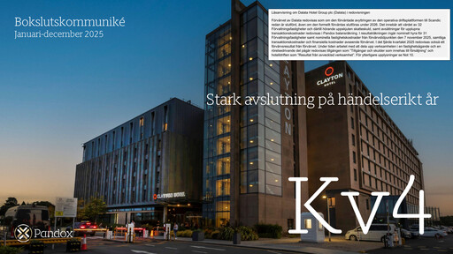 Miniature Pandox AB Rapport financier 2025