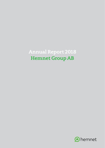 Thumbnail Hemnet Group AB Annual Report 2018