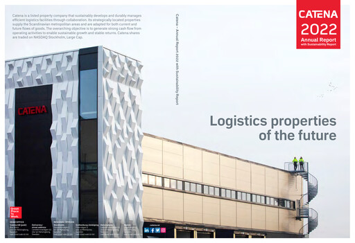 Thumbnail Catena AB Annual Report 2022